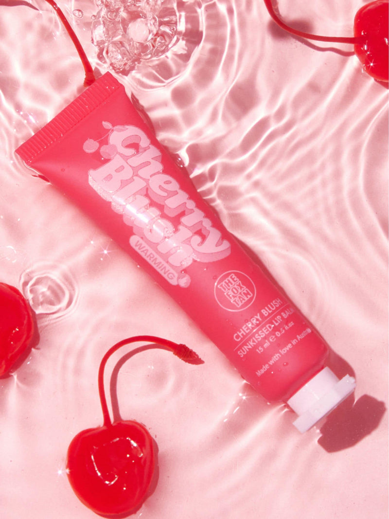 The Fox Tan Cherry Blush lip balm 15ml (British brand)