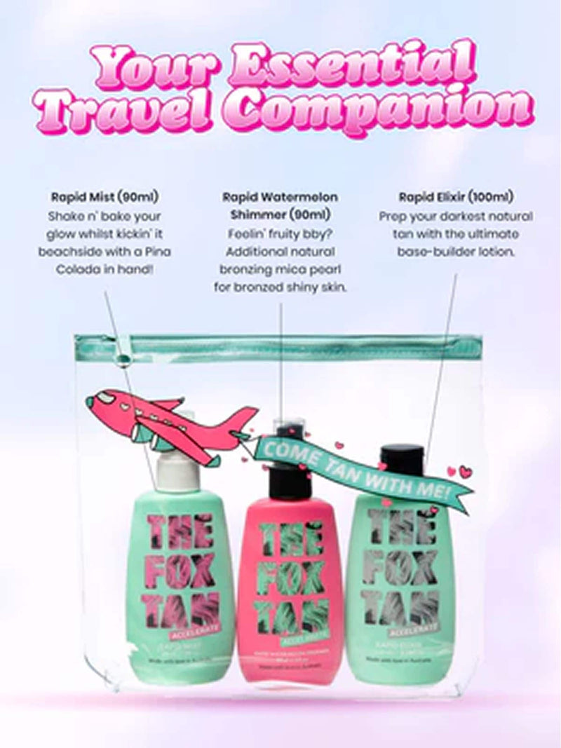 The Fox Tan Jetsetter self tan bundle (British brand)