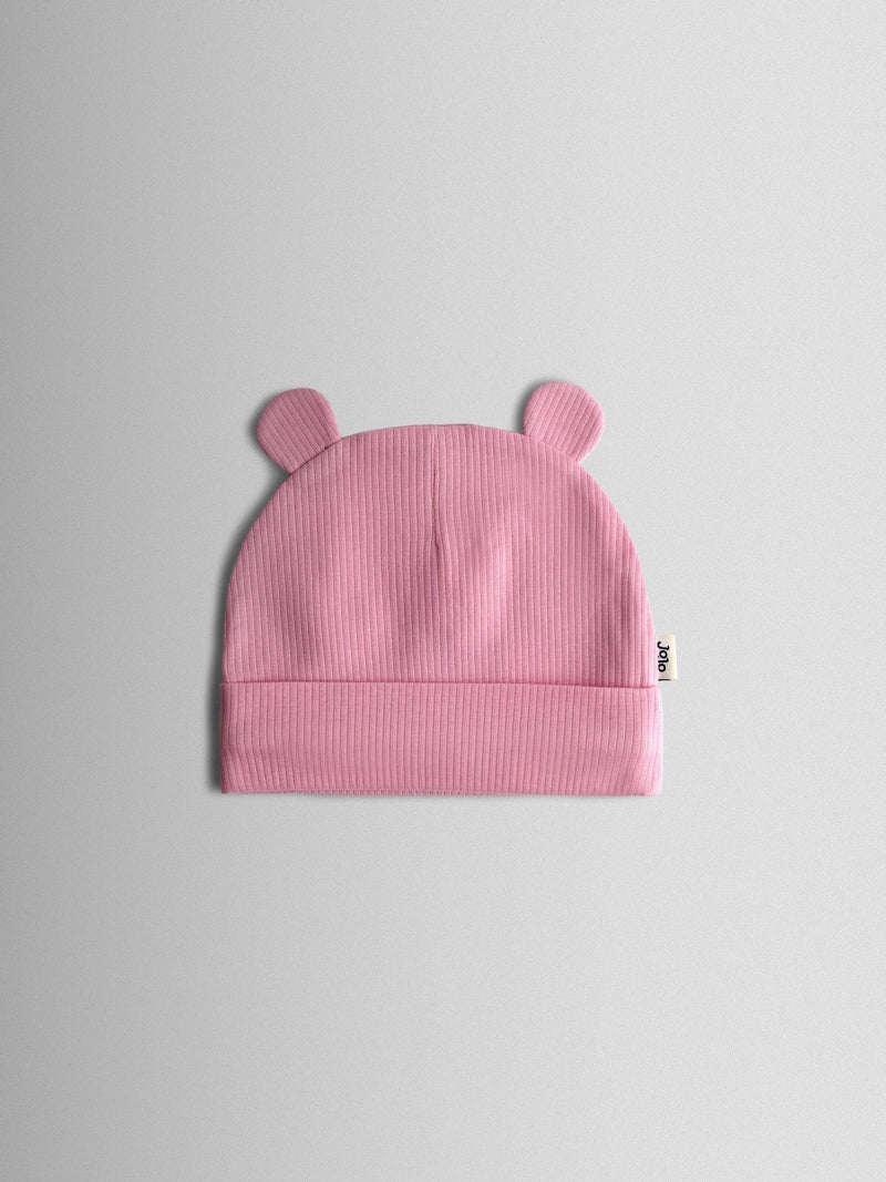 JoJo Maman Bébé 3-pack baby bear hats with 3D ears, imported from the UK