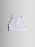 JoJo Maman Bébé 3-pack baby bear hats with 3D ears, imported from the UK