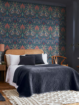 Next William Morris At Home Midsummer Dove and Rose A4 Wallpaper Sample- Buy online at McGrocer