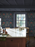 William Morris At Home Midsummer Dove and Rose wallpaper sample A4 (British brand)