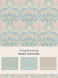 William Morris wallpaper sample Brother Rabbit Lullaby Blue A4 - British product