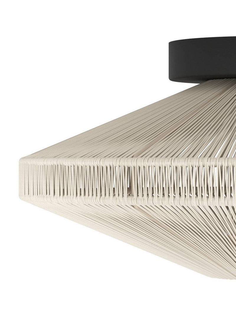 Eglo black fabric Midsummer ceiling light (British brand)