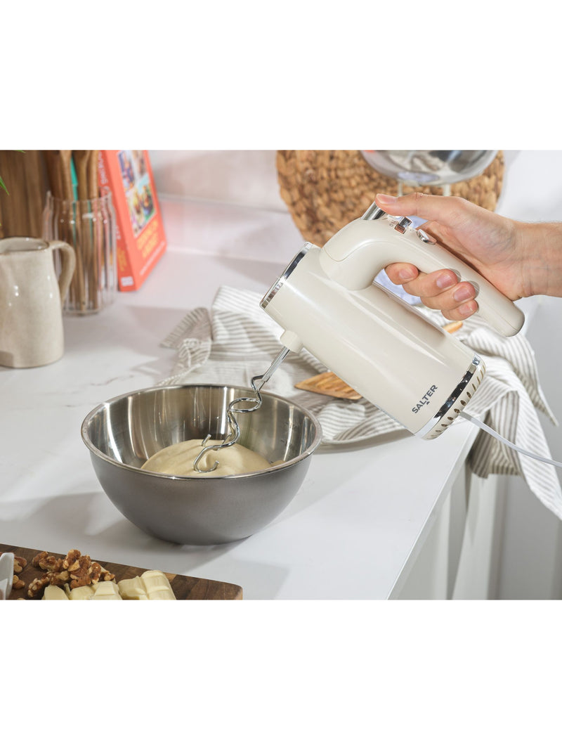 Salter cream retro hand mixer one size (British brand)