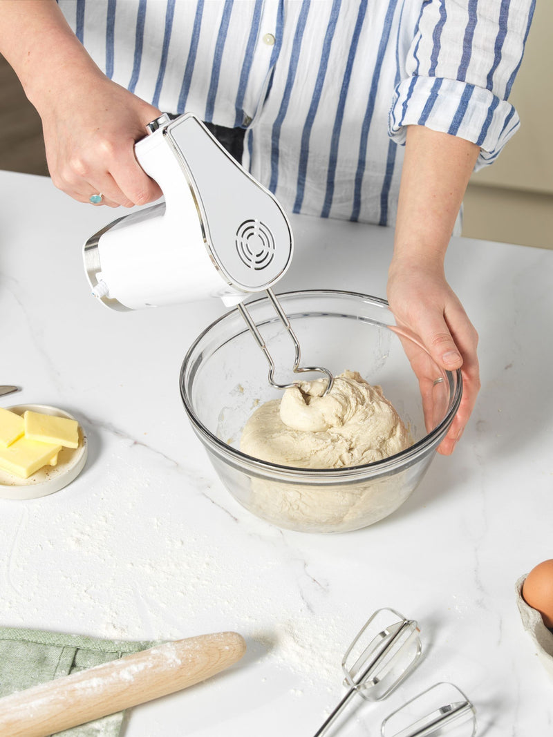Salter Ice White Shimmer Boston hand mixer (British brand)