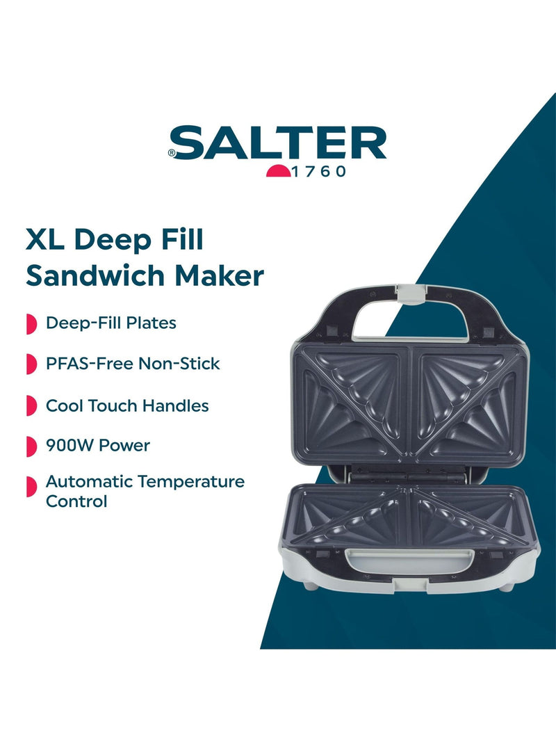 Salter Silver Aspen XL toastie maker (British brand)