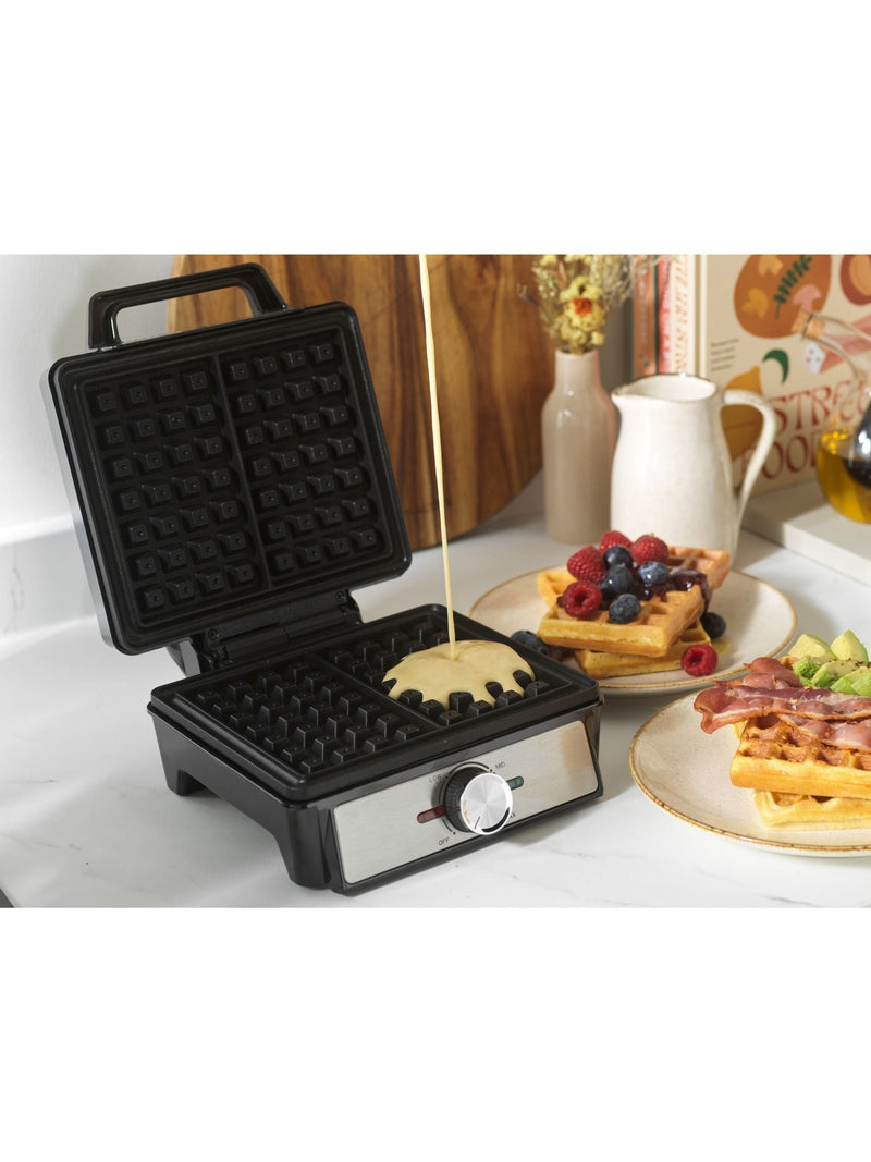 Salter Silver Aspen XL Waffle Maker