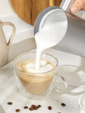 Salter Silver Aspen milk frother with 150 ml frothing capacity (British brand)