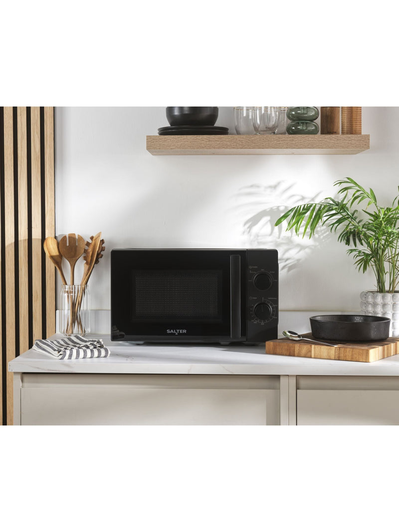 Salter Black Kuro 20L manual microwave oven (British brand)