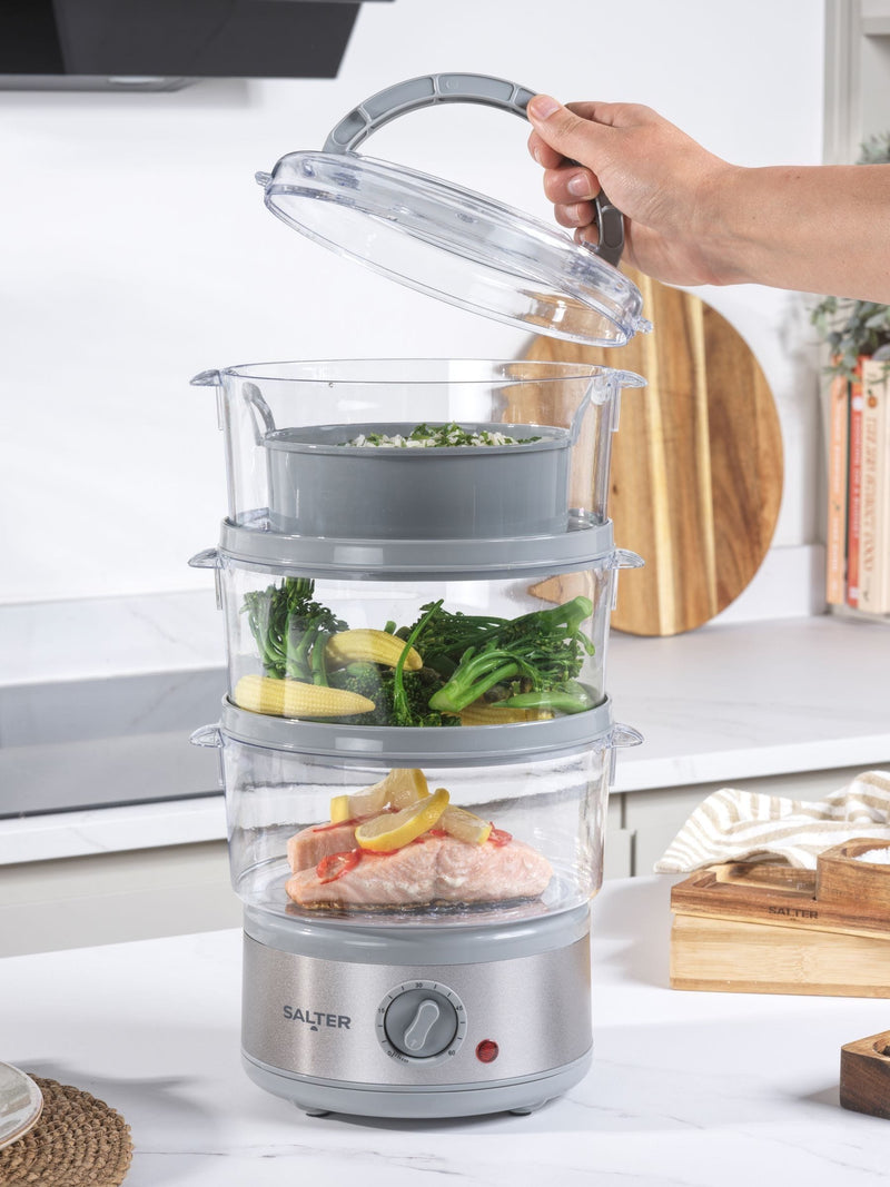 Salter Transparent Aspen Food Steamer 7l (British brand)