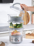 Salter Transparent Aspen Food Steamer 7l (British brand)