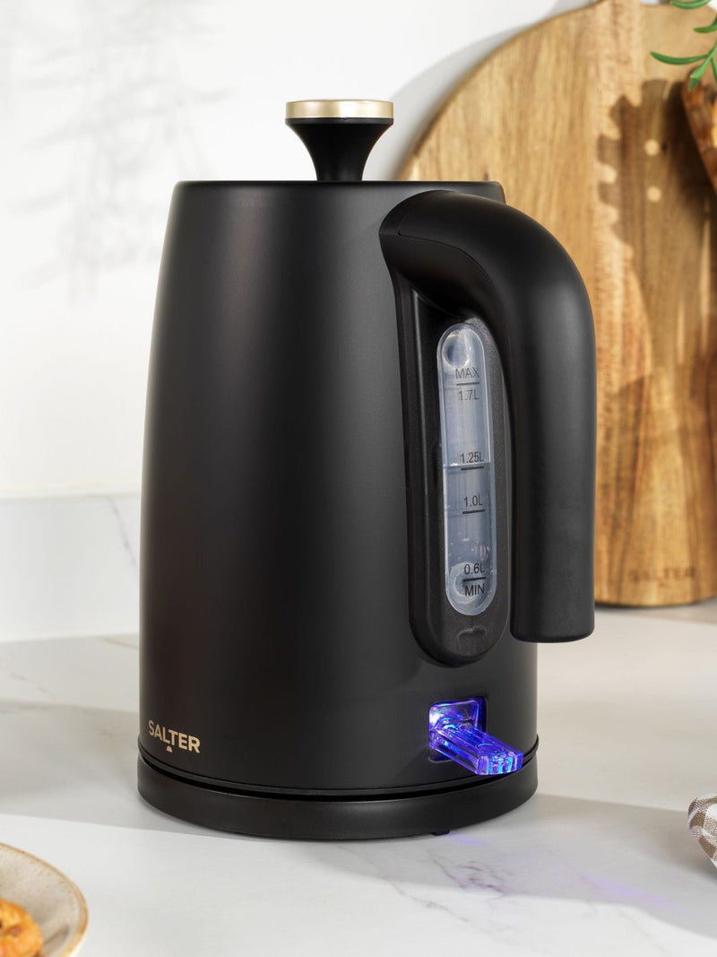 Salter Black Alchemy Rapid Boil Kettle 1.7L (British brand)