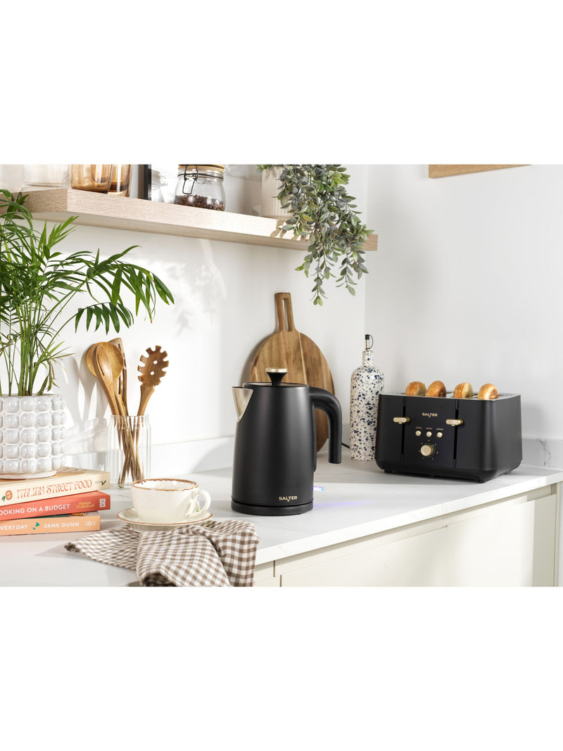 Salter Black Alchemy Rapid Boil Kettle 1.7L (British brand)