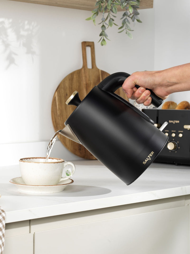 Salter Black Alchemy Rapid Boil Kettle 1.7L (British brand)