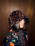 Never Fully Dressed leopard reversible borg fur bucket hat (British brand)