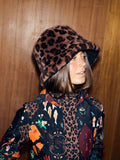 Never Fully Dressed leopard reversible borg fur bucket hat (British brand)
