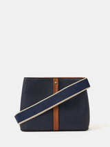Next Accessorize Blue Triple Compartment Cross-Body Bag- Buy online at McGrocer