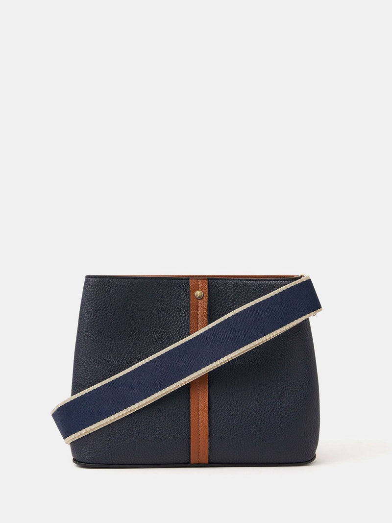 Accessorize Blue Triple Compartment Cross-Body Bag, UK version