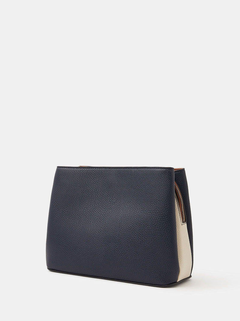 Accessorize Blue Triple Compartment Cross-Body Bag, UK version