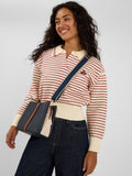 Accessorize Blue Triple Compartment Cross-Body Bag, UK version