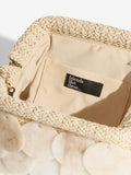Friends Like These faux shell acrylic disc raffia clutch bag - UK version
