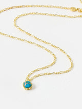 Next Oliver Bonas Blue Briar Gold Plated Turquoise Pendant Necklace- Buy online at McGrocer