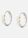 Oliver Bonas Tiny Triple Star Huggie Earrings, imported from the UK
