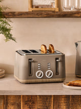 McGrocer Chocolate Brown Bronx 4 Slice Toaster- Buy online at McGrocer