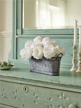 Next Shabby Chic White Vintage Rose Trough 25cm- Buy online at McGrocer