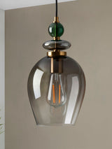 Next BHS Seline 1 Brass Green Pendant Light- Buy online at McGrocer