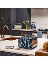 Next Laura Ashley Elveden Navy 4-Slice Toaster- Buy online at McGrocer