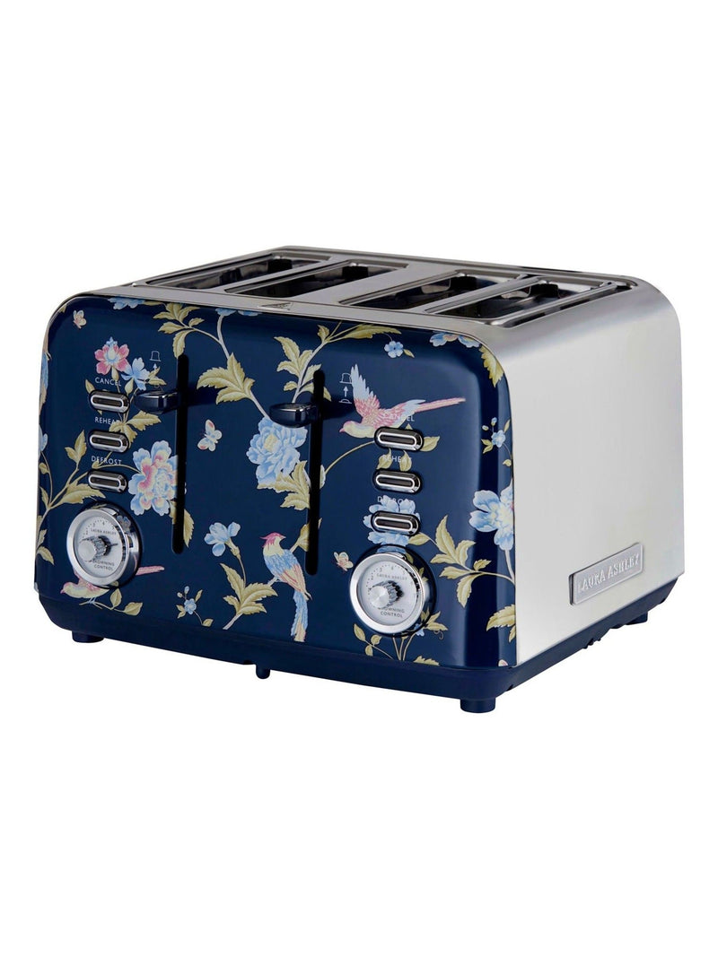 Laura Ashley Elveden Navy 4-slice toaster, UK version