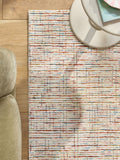 Multi abstract tufted wool rug - British product