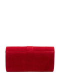 Lotus red clutch bag with chain - British product
