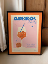 We Are Proper Good Orange Aperol Spritz Art Print