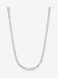 Jon Richard Silver Tone Cubic Zirconia Baguette Necklace