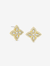 Next Jon Richard Gold Tone Crystal Clover Earrings 20mm- Buy online at McGrocer