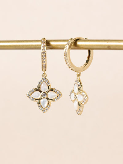 Next Jon Richard Gold Tone Clover Earrings 14mm x 24mm- Buy online at McGrocer