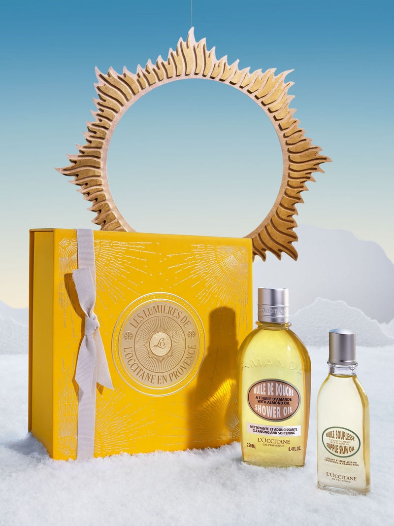 L'Occitane Almond Oil Collection body care duo, UK version