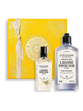 L'Occitane Lavande Poivre Noir fragrance set with EDT and shower gel, UK version