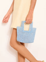 Next Lipsy Blue Beaded Top Handle Bag- Buy online at McGrocer