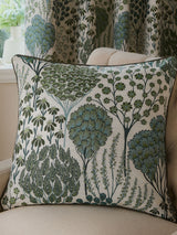 McGrocer Wylder Thyme/Mineral Green Ophelia Floral Jacquard Cushion- Buy online at McGrocer