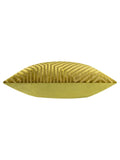 Paoletti Evoke cut velvet cushion olive 55cm (British brand)