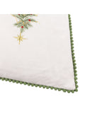 Wylder Christmas cushion with embroidered tree trio velvet, imported from the UK