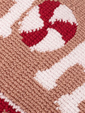 Furn red candy fa la la Christmas cushion 50cm, UK version