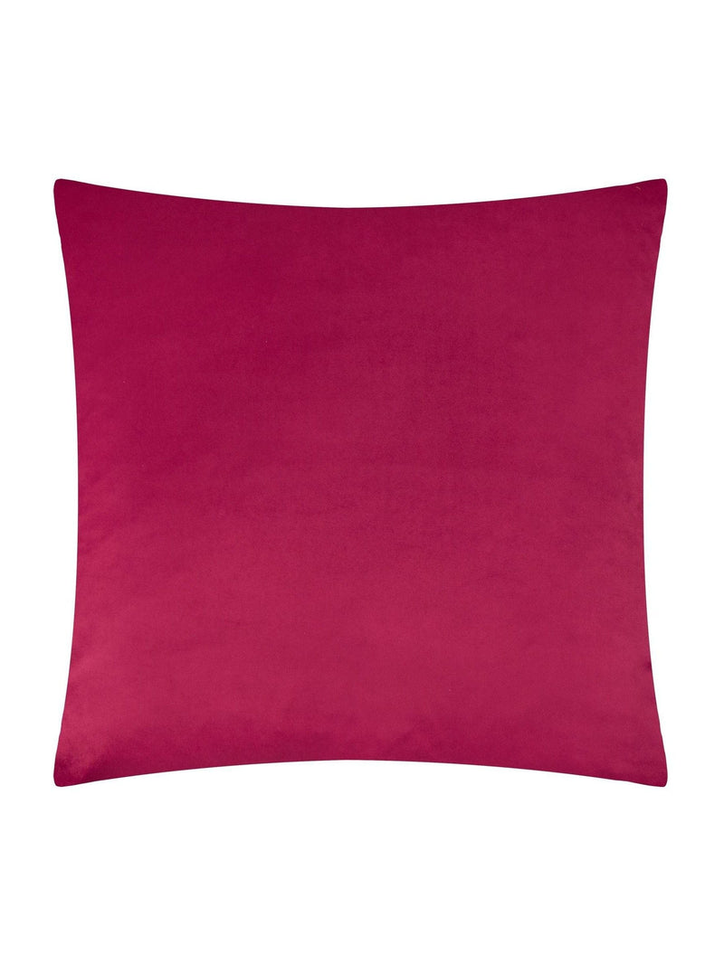 Furn multicolour Christmas holly wreath embroidered cushion (British brand)