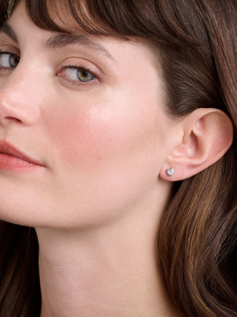 Ted Baker heart stud earrings (British brand)