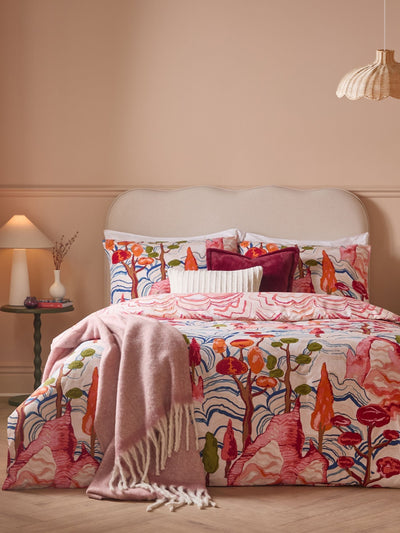 Next Furn Multicolour Terra Nova Reversible Duvet Cover and Pillowcase Set- Buy online at McGrocer