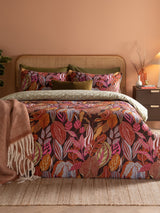 Copper Glow Utopia Reversible Duvet Cover and Pillowcase Set